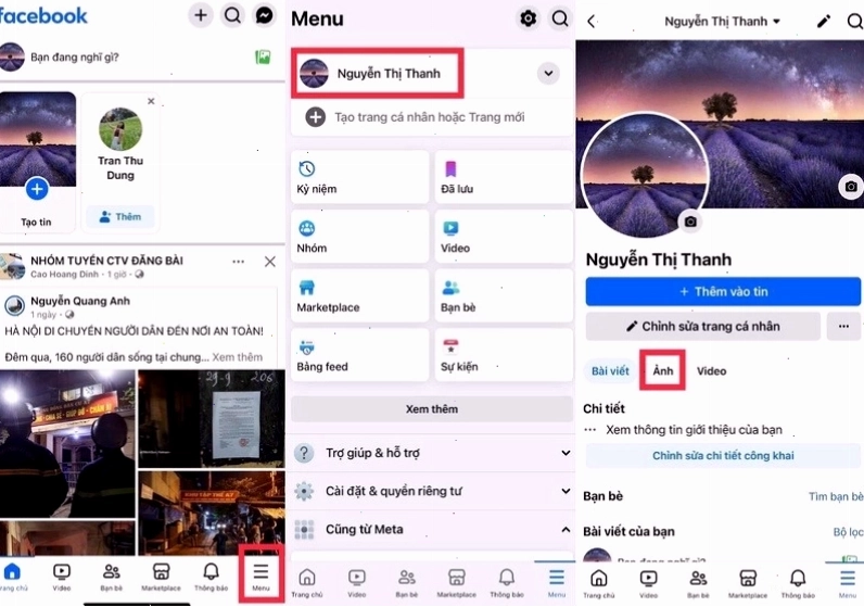 Hướng dẫn cập nhật ảnh đại diện Facebook trên điện thoại bước 3