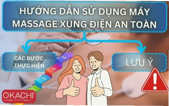 Hướng dẫn sử dụng máy massage xung điện an toàn