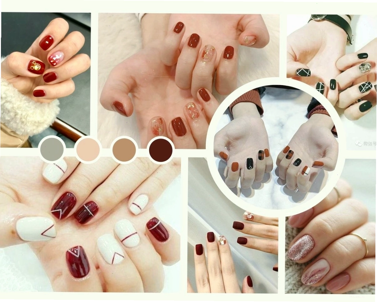 Mẫu móng tay đẹp đơn giản với gam màu trung tính