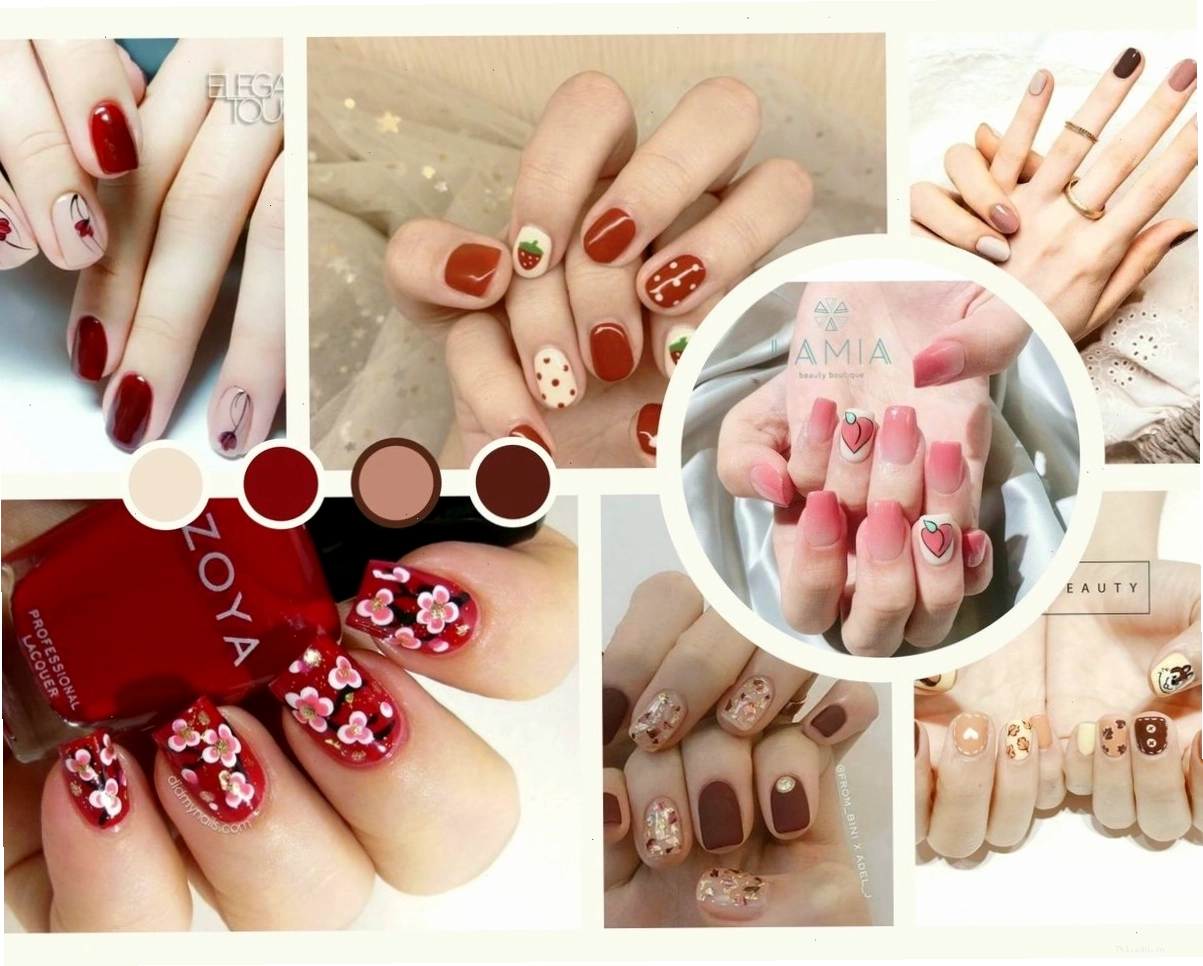 Mẫu móng tay đẹp đón Tết với gam màu đỏ may mắn