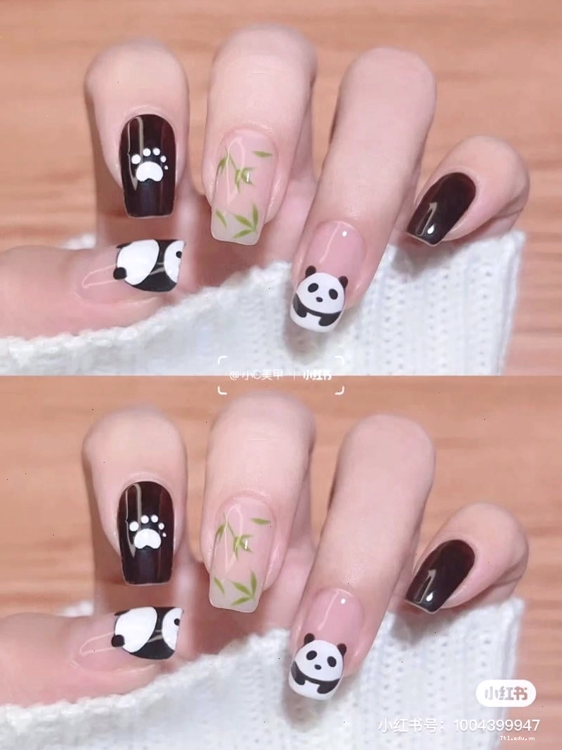 Mẫu nail vẽ hình chú ong mật đáng yêu