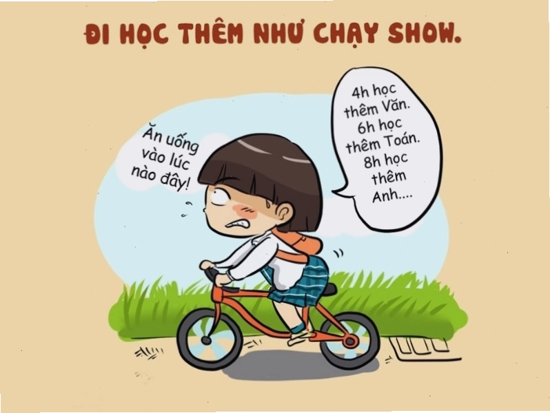 Meme hài hước mô tả tình trạng đi học hiện nay
