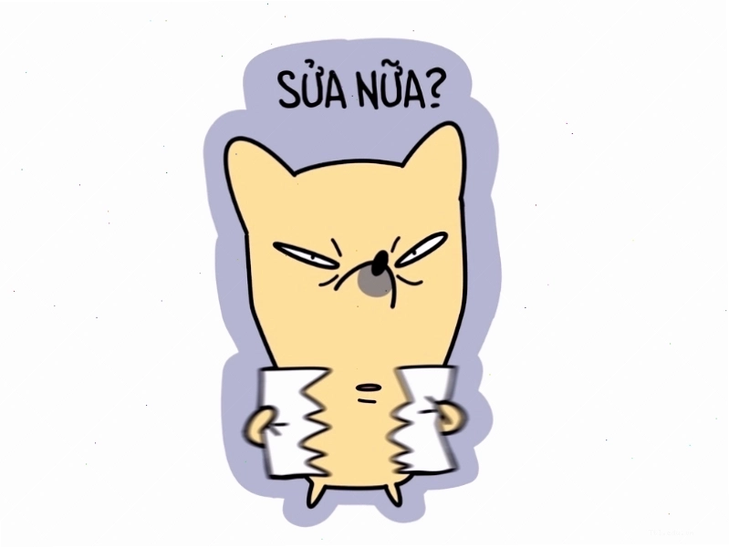 Meme hài hước với dòng chữ Sửa nữa