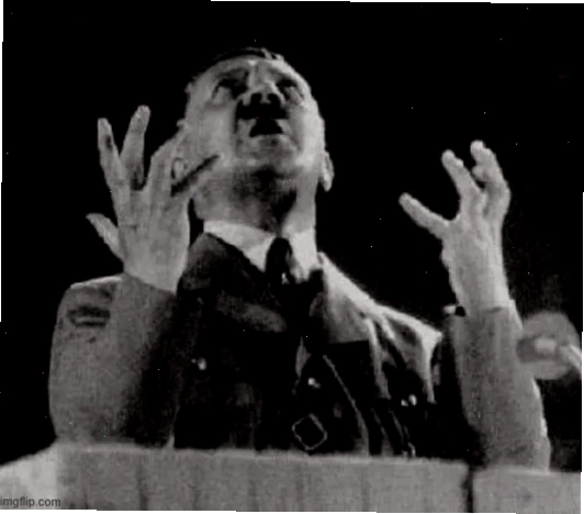 Meme Hitler phản ứng thái quá với phụ đề hài hước
