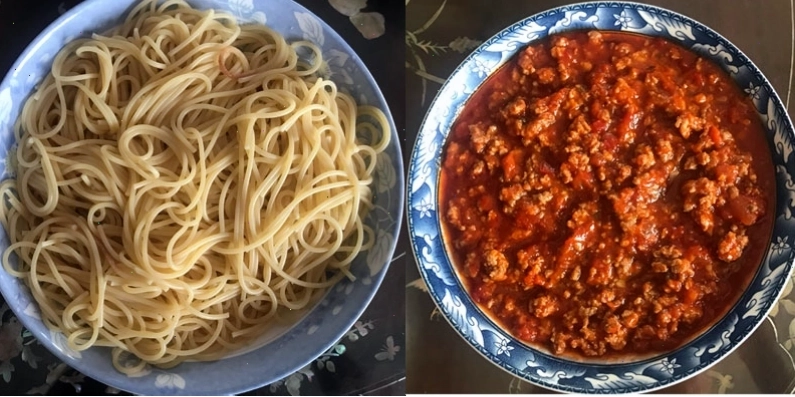 Mì Spaghetti sốt bò bằm hoàn chỉnh