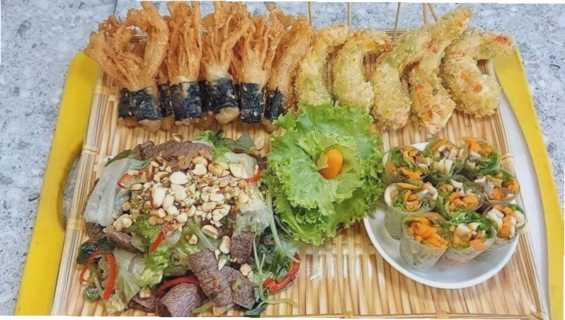 Món chay tứ quý với nhiều loại nguyên liệu hấp dẫn