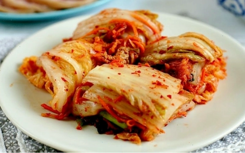 Món kim chi thành phẩm sau khi ủ