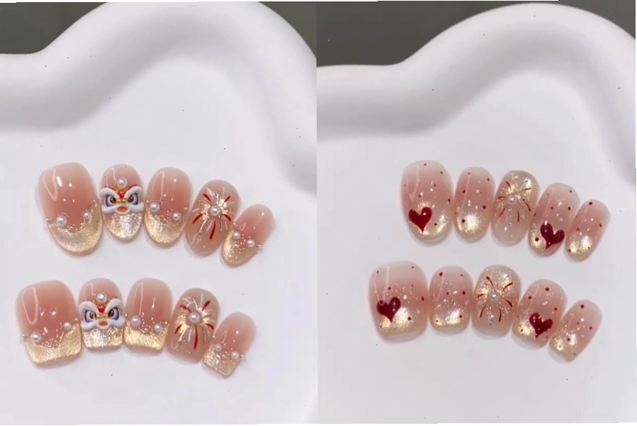 Móng mắt mèo lấp lánh điểm pháo hoa rực rỡ
