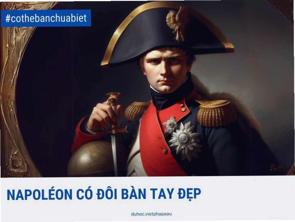 Napoleon Bonaparte trong trang phục quân sự uy nghiêm