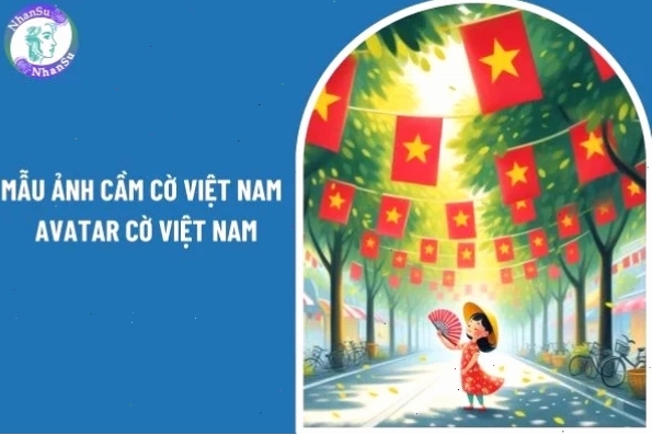 Người dân giương cao lá cờ Việt Nam trong một sự kiện trọng đại