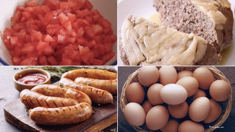 Nguyên liệu làm bánh mì chảo đầy đủ và hấp dẫn
