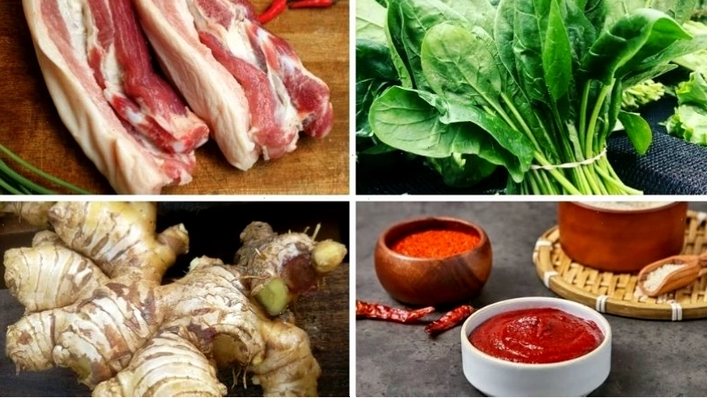 Nguyên liệu làm món thịt nướng Hàn Quốc