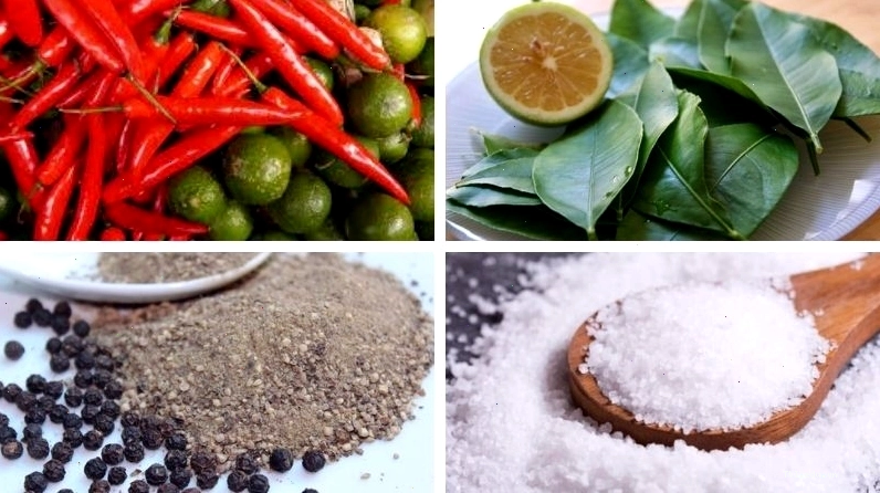 Nguyên liệu làm nước chấm chân gà sốt Thái