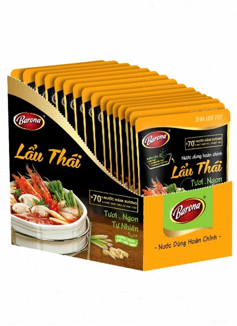 Nguyên liệu nước dùng hoàn chỉnh cho món ăn thêm đậm đà