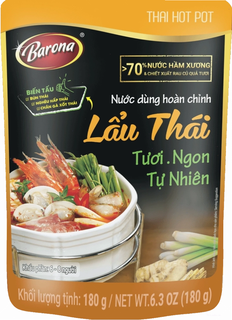 Nước dùng hoàn chỉnh lẩu thái Barona