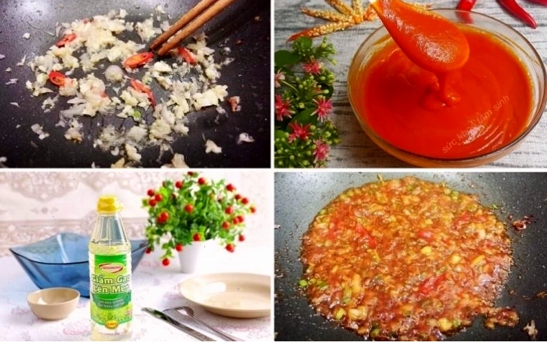 Pha chế và nấu sốt chua ngọt sánh mịn