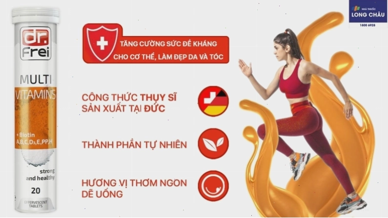 Phụ nữ uống vitamin tổng hợp kết hợp chế độ ăn uống lành mạnh