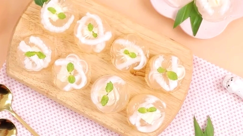 Rau câu dừa phô mai béo ngậy