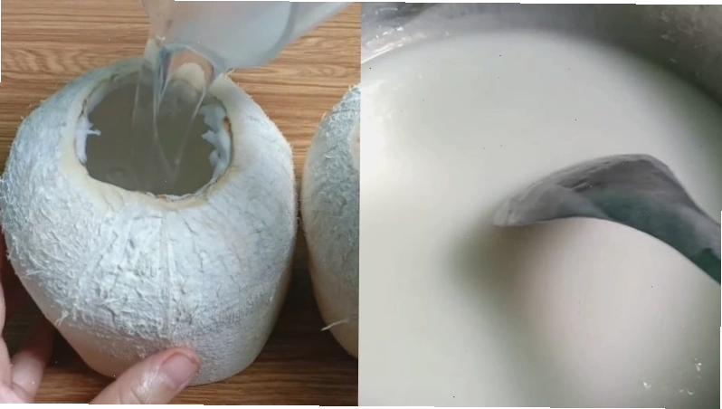 Rót lớp rau câu trong vào khuôn
