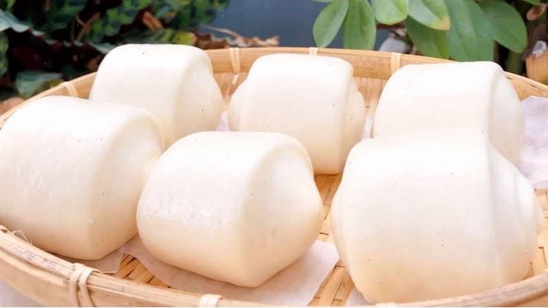Thành phẩm bánh bao chay bằng bột mì