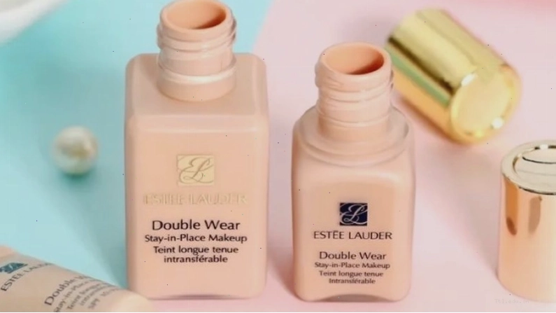 Thiết kế chai kem nền Estee Lauder Double Wear với nắp vàng kim óng ánh