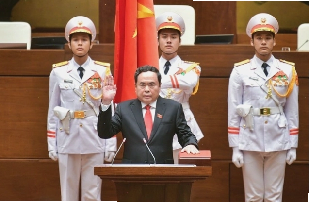 Toàn cảnh phiên họp Quốc hội dưới sự chủ trì của Chủ tịch Quốc hội