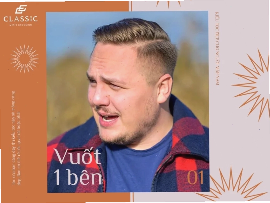 Tóc Undercut nam mặt tròn