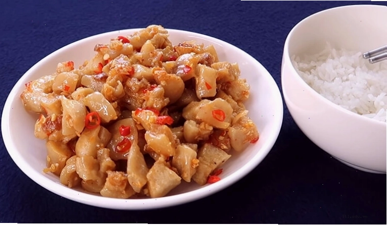 Tóp mỡ vàng ươm, giòn rụm thành phẩm