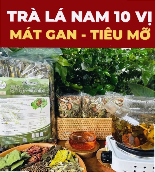Trà lá nam 10 vị đóng gói sẵn