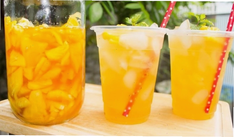 Trái thơm ngâm đường phèn