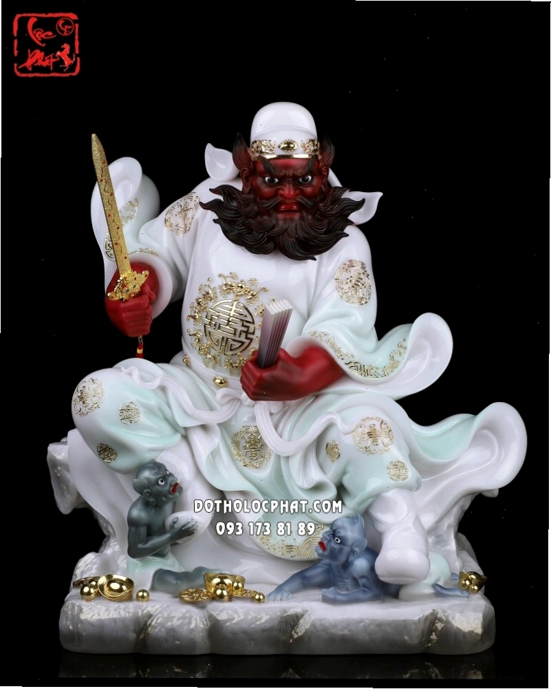 Tượng Chung Quỳ áo xanh