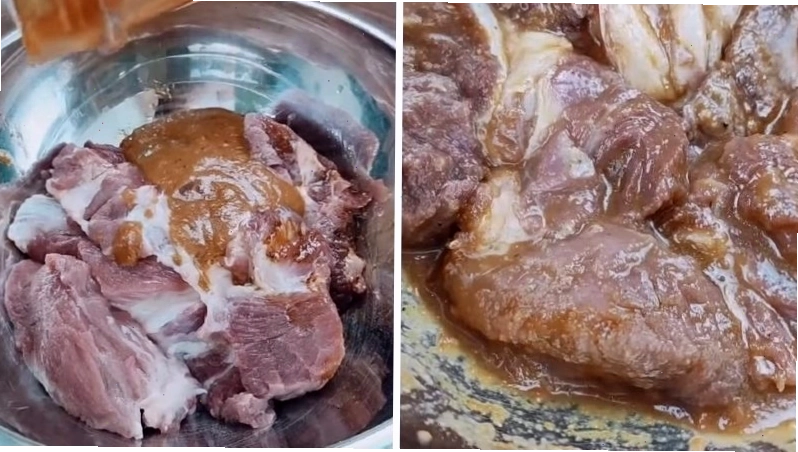Ướp thịt nướng xá xíu với sốt