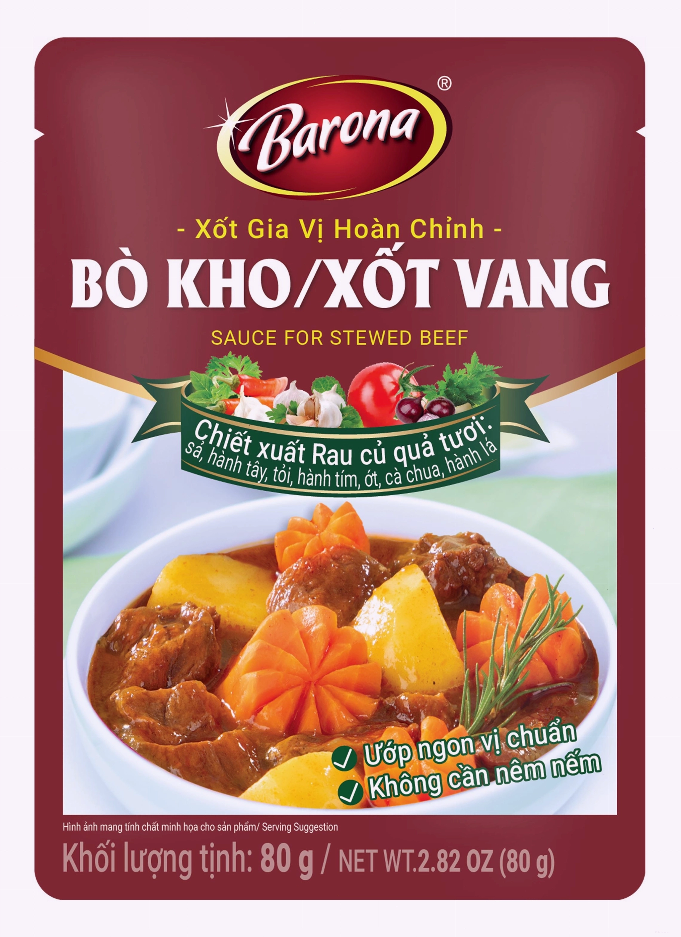 Xốt Bò Kho Xốt Vang Barona