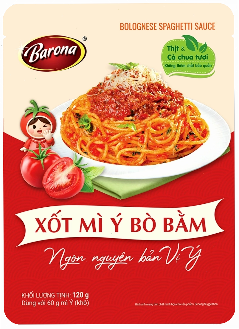 Xốt Mì Ý Bò Bằm Barona