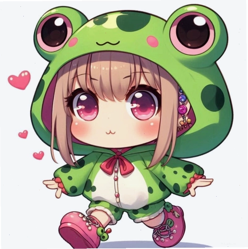 Mẫu chibi mùa xuân rực rỡ sắc màu