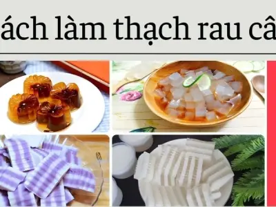 Cách làm thạch rau câu không cần khuôn cầu kỳ