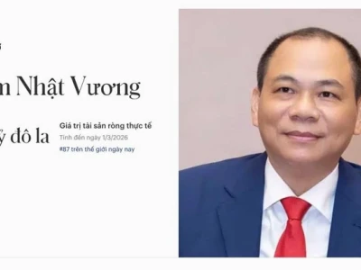 Ai là người giàu nhất Việt Nam năm 2026? Danh sách tỷ phú USD mới nhất