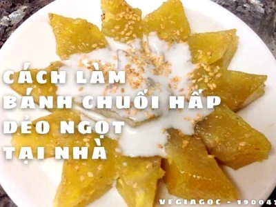 Cách làm bánh chuối hấp miền Tây chuẩn vị thơm ngon khó cưỡng